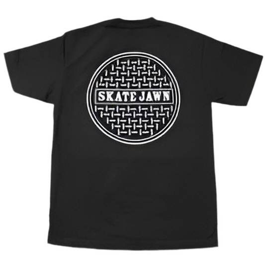 Skate Jawn Sewer Cap Tee Black