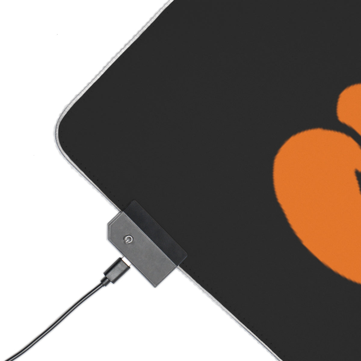 Companion Orange Graffiti LED Gaming Mouse Pad - RGB Edge Lighting
