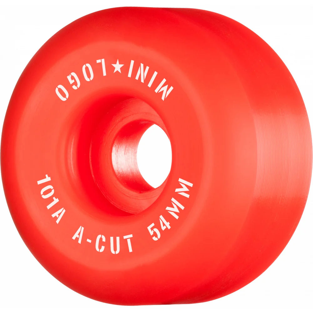 Mini Logo Wheels A-Cut 52mm 101a - Red (Set Of 4)
