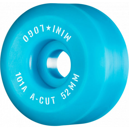 MINI LOGO SKATEBOARD WHEELS A-CUT 52MM 101A BLUE 4PK